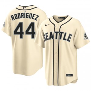 #44 Julio Rodriguez Cream On-Field Style Baseball 2026 Jersey | Men Authentic SEA MLB Apparel Q81riB62