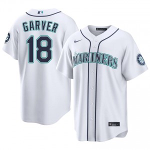 Men Mitch Garver #18 Seattle Mariners White Elite Baseball Jersey| Stitched Authentic l5DWX853