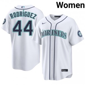 Women Julio Rodriguez #44 Seattle Mariners White Elite Baseball Jersey| Stitch Authentic 8Hc71p49