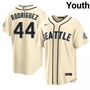 Youth Julio Rodriguez #44 Seattle Mariners 2026 Cream Elite Baseball Jersey| Stitch Authentic v5c8lQ86