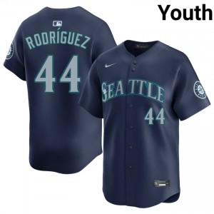 #44 Julio Rodriguez Navy On-Field Style Baseball Jersey | Youth Authentic SEA MLB Apparel 7Rq12328